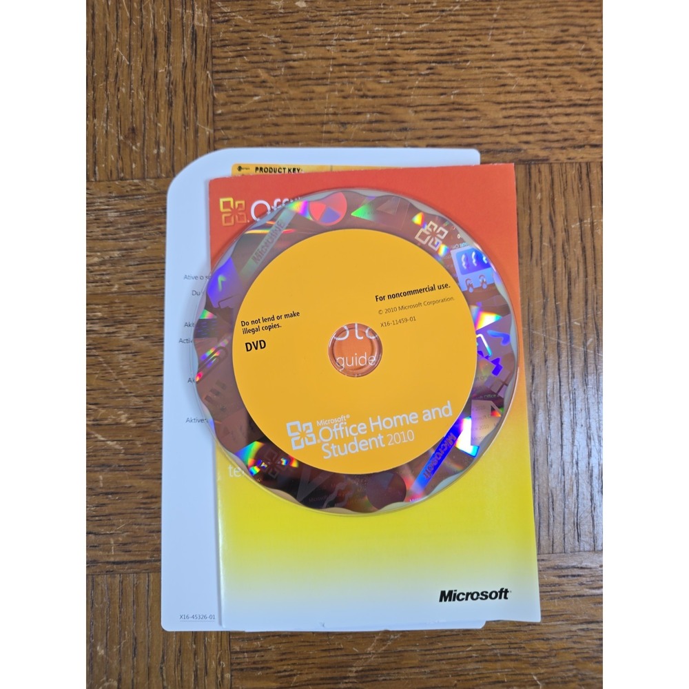 Microsoft Office Home and Student 2010 - Original Disc w/ Product Key